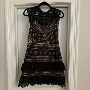 Francescas Black Lace Dress size M